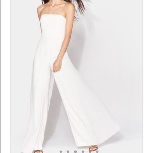 Halston Heritage Chiffon Overlay Jumpsuit